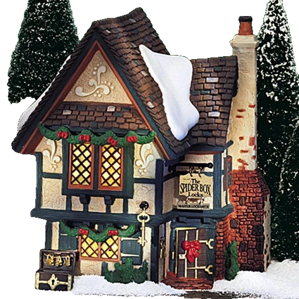 Dept 56 The Spider Box Locks 1999 Dickens Village #58448